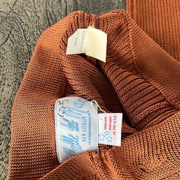 Calle Del Mar Aza Ziegler made with good vibes in USA knot flare bottom pants - Picture 9 of 16